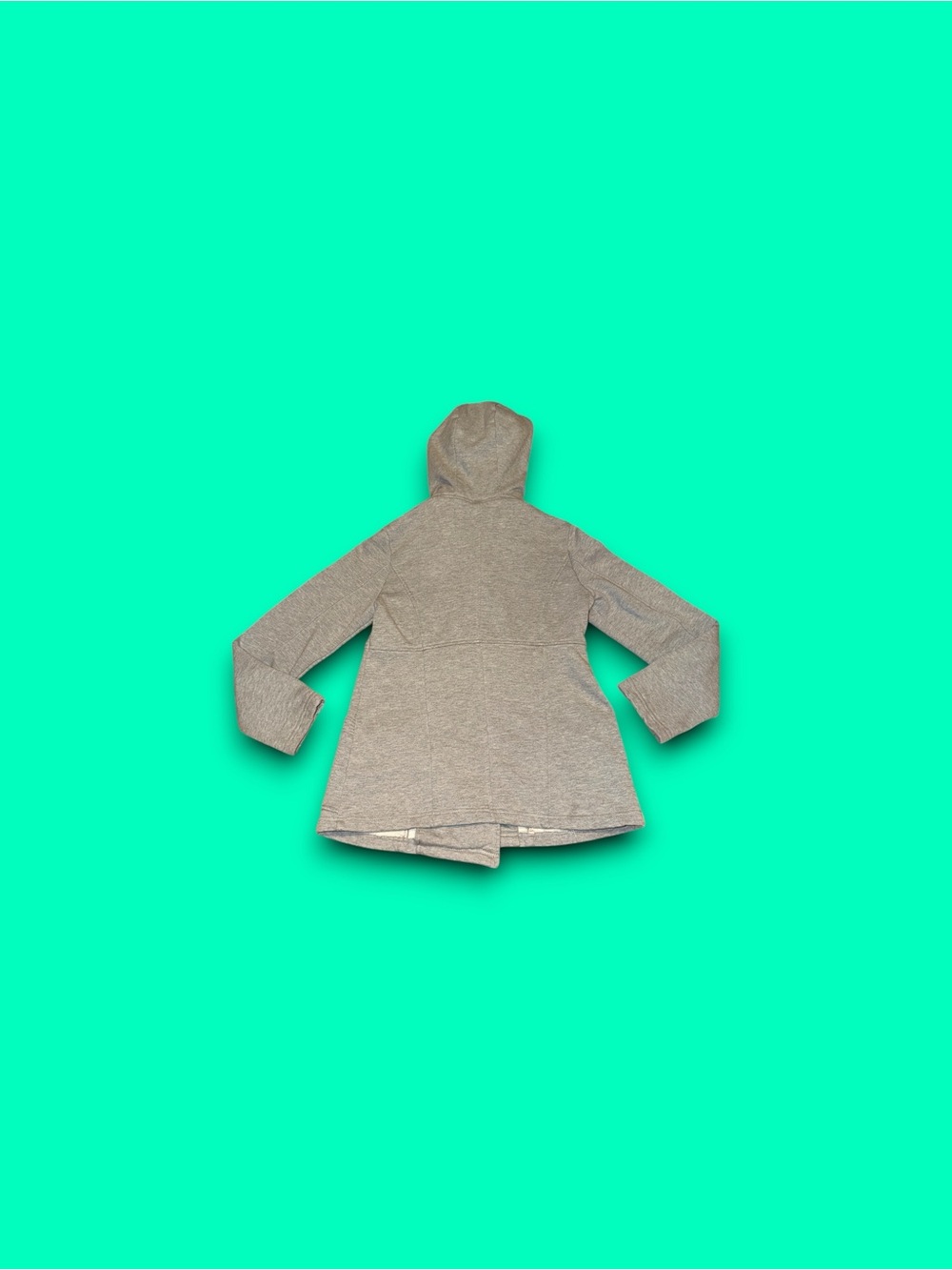 Mossimo Small cotton Button Up button Hooded jacket Grey - Picture 2 of 6